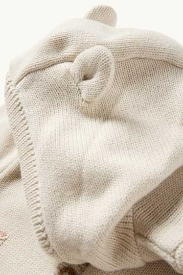 Bébés garçons - Renard - combinaison en maille bébé - blanc crème