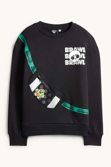 Děti - chlapci - Brawl Stars - mikina - černá