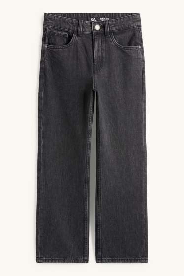 Kinder Jungen - Relaxed Jeans - extra-schmaler Bund - dunkeljeansgrau