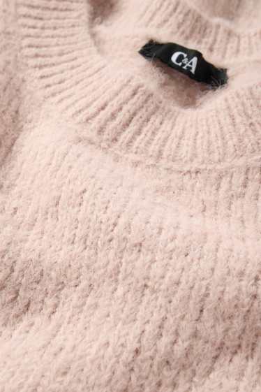 Damen - Pullover - rosa
