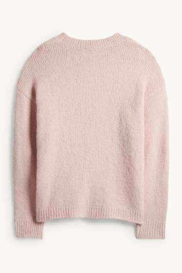 Damen - Pullover - rosa