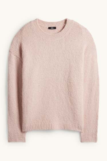 Damen - Pullover - rosa