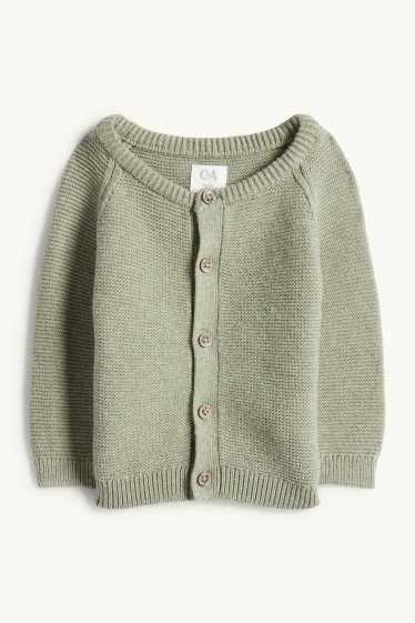 Baby: jongens - Mammoet - baby-outfit - 3-delig - groen