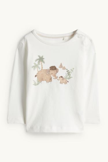 Baby: jongens - Mammoet - baby-outfit - 3-delig - groen