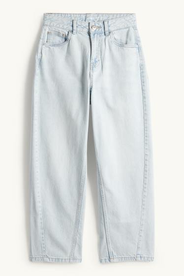 Children Girls - Balloon jeans - denim-light blue