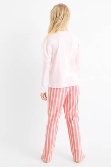 Copii - Fete - Set - pijama și boxeri cu motive de Crăciun - 5 piese - roz