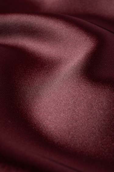 Dames - Rok van satijn - bordeaux