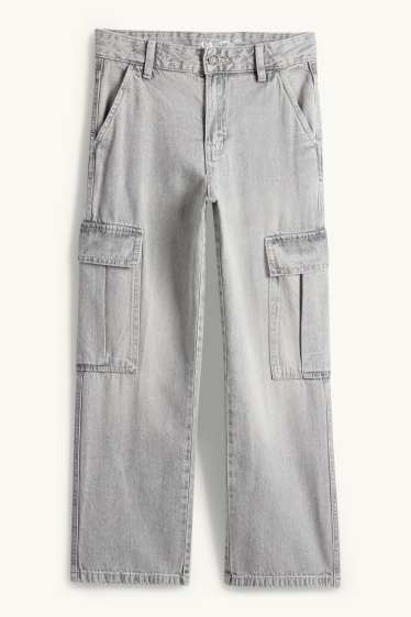 Nen - Texans cargo - texà gris clar