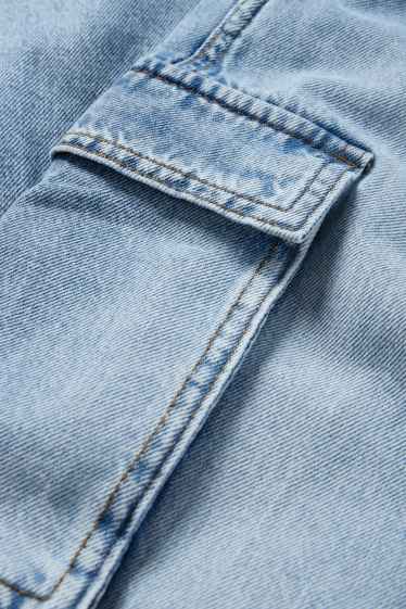 Copii - Băieți - Cargo jeans - denim-albastru deschis