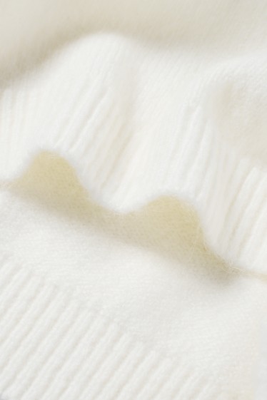 Nena - Llaç - conjunt - vestit de punt i lleotards - 2 peces - blanc trencat