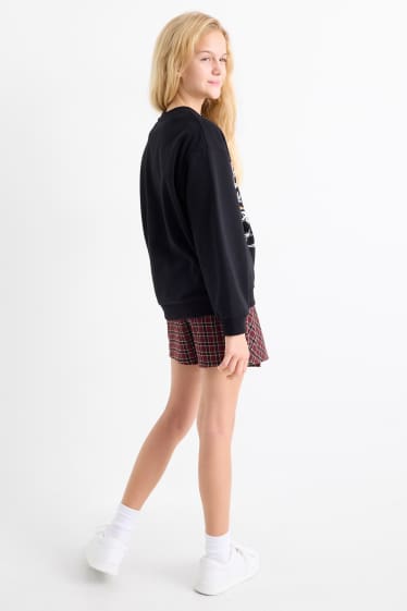 Děti - dívky - Harry Potter - souprava - mikina a sukně skort - 2dílná - černá