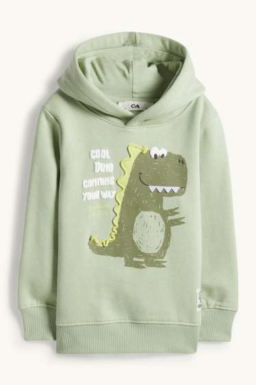 Enfants garçons - Dinosaure - sweat à capuche - vert clair