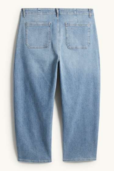 Dámské - Balloon jeans - high waist - džíny - modré