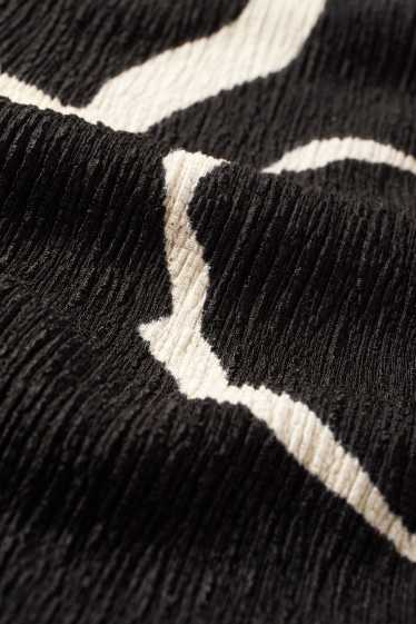 Femmes - Jupe - à fleurs - noir / blanc