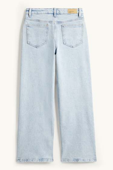 Nena - Lilo & Stitch - wide leg jeans - texà blau clar
