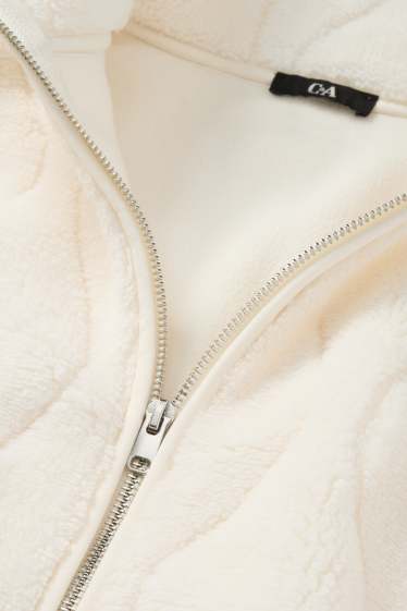 Women - Fleece jacket - cremewhite