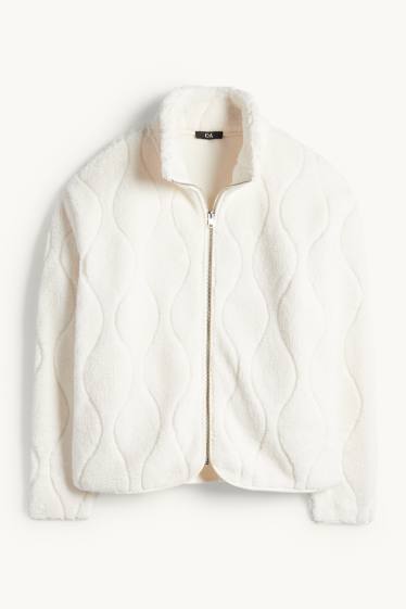 Women - Fleece jacket - cremewhite