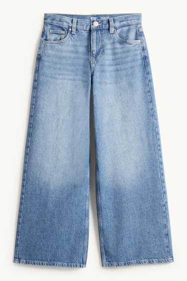 Kinderen: meisjes - Baggy jeans - jeanslichtblauw