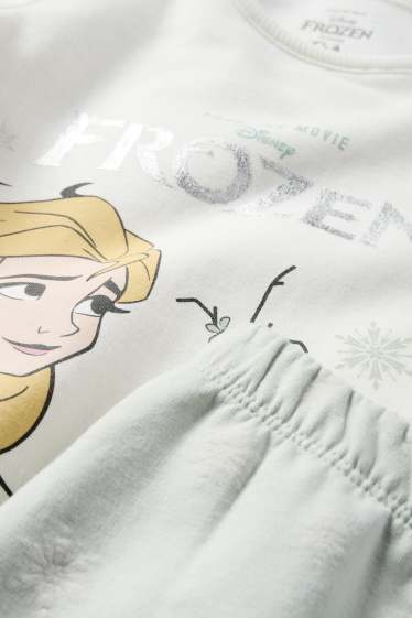 Bebés niñas - Frozen - pijama para bebé - 2 prendas - blanco / turquesa
