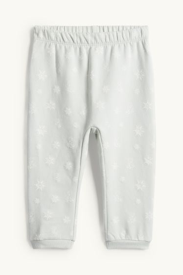 Bebés niñas - Frozen - pijama para bebé - 2 prendas - blanco / turquesa