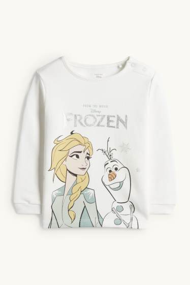Bebés niñas - Frozen - pijama para bebé - 2 prendas - blanco / turquesa
