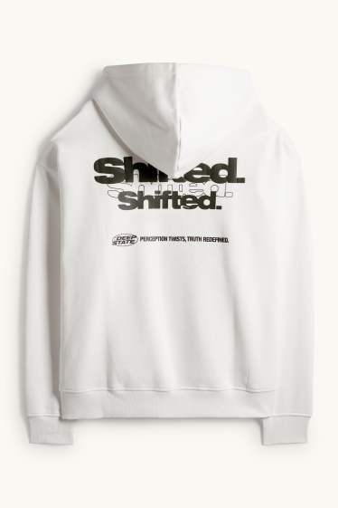 Herren - Oversized-Hoodie - weiß