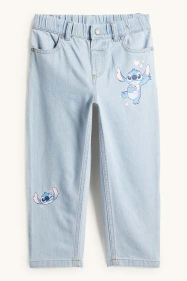 Enfants filles - Lilo & Stitch - Relaxed jean - jean bleu clair
