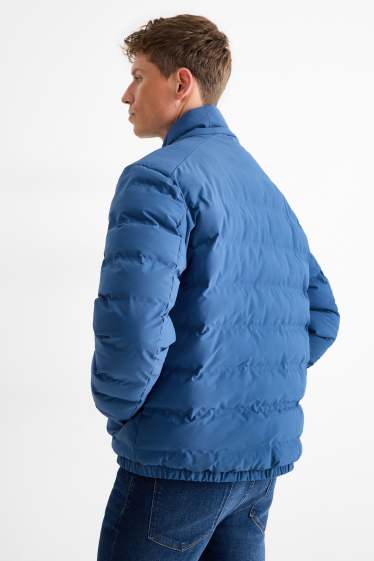 Heren - Gewatteerde jas - waterafstotend - blauw