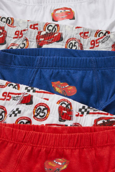 Enfants garçons - Lot de 5 - Cars - slips - rouge