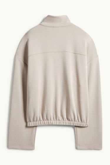 Femmes - Sweat à capuche - gris clair