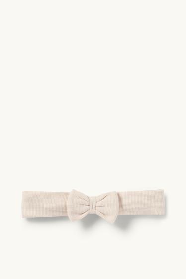 Baby Mädchen - Bambi - Baby-Crochet-Outfit - 3 teilig - dunkelgrau