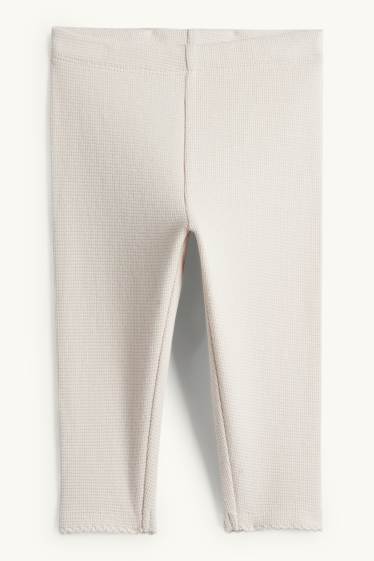 Baby Mädchen - Bambi - Baby-Crochet-Outfit - 3 teilig - dunkelgrau