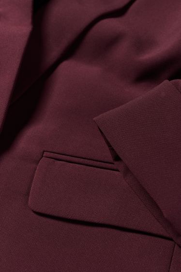 Women - Business blazer - regular fit - bordeaux
