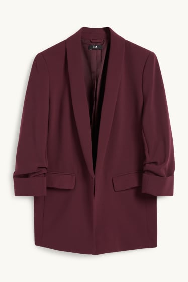 Women - Business blazer - regular fit - bordeaux