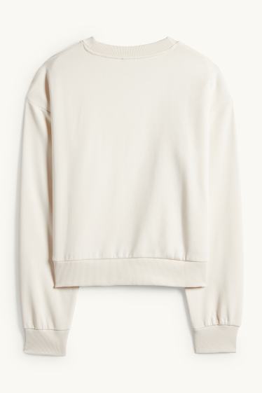 Damen - Sweatshirt - hellbeige