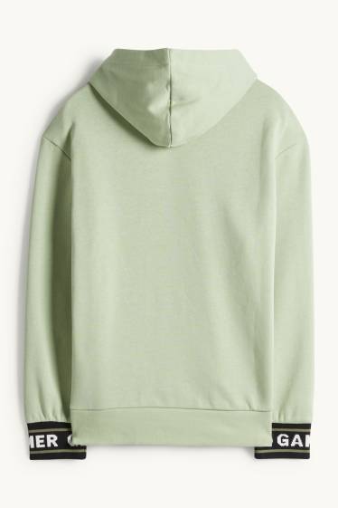 Nen - Futbol - dessuadora amb caputxa - verd clar