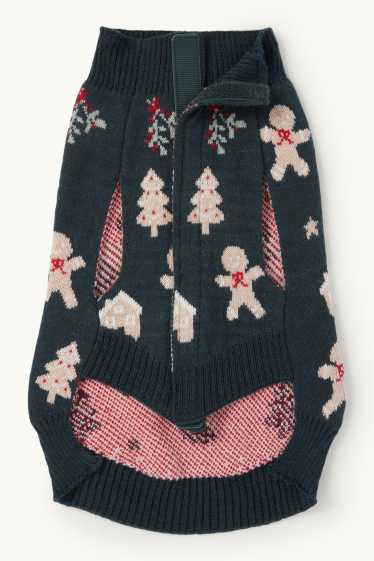 Unisex - Mini Me - capa nadalenca per a gossos - amb motiu - galetes de gingebre - verd fosc