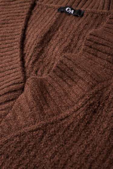 Dona - Jersei sense mànigues - marró fosc