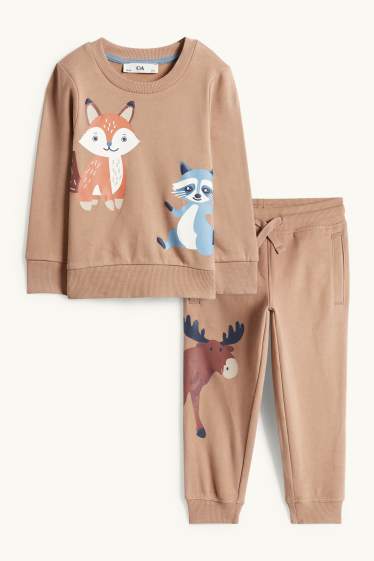 Nen - Os rentador, ant i guineu - conjunt - dessuadora i pantalons de xandall - marró