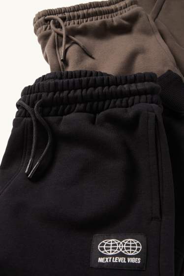 Bambini - Confezione da 2 - pantaloni sportivi - nero