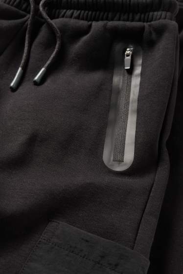 Children Boys - Cargo joggers - black