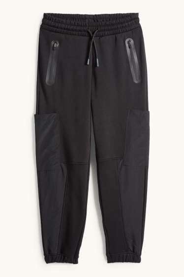 Children Boys - Cargo joggers - black