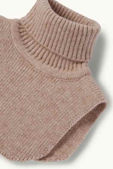 Unisex - Baby-Rollkragen-Einsatz - beige