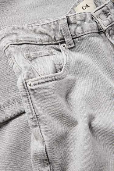 Damen - Baggy Jeans - Mid Waist - helljeansgrau