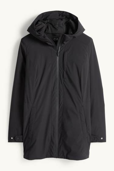 Femmes - Veste à capuche - doublée - déperlante - noir