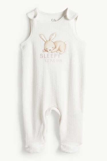Baby: meisjes - Konijntje - boxpakjeset - 2-delig - crème wit