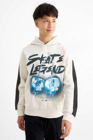 Children Boys - Skate - hoodie - light beige
