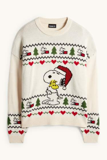 Women - Christmas jumper - Peanuts - cremewhite