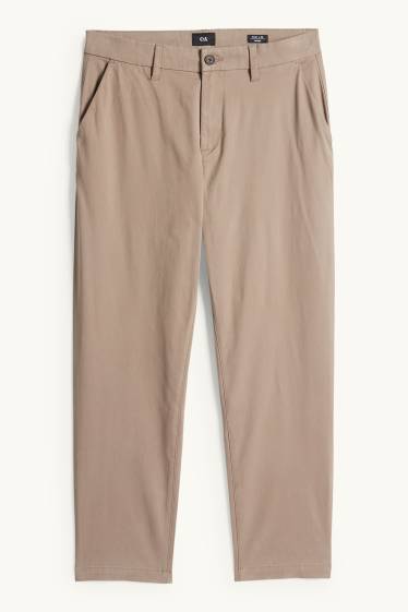 Hommes - Chino - tapered fit - beige
