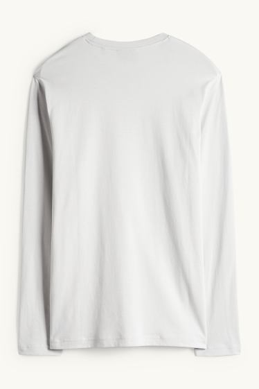 Home - Samarreta de màniga llarga - gris clar